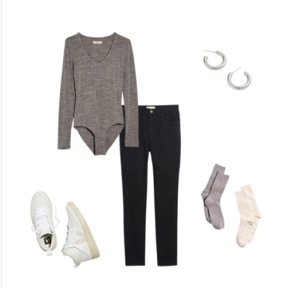 NWOT Madewell 10” Skinny High-Rise in Black Frost - Picture 4 of 11